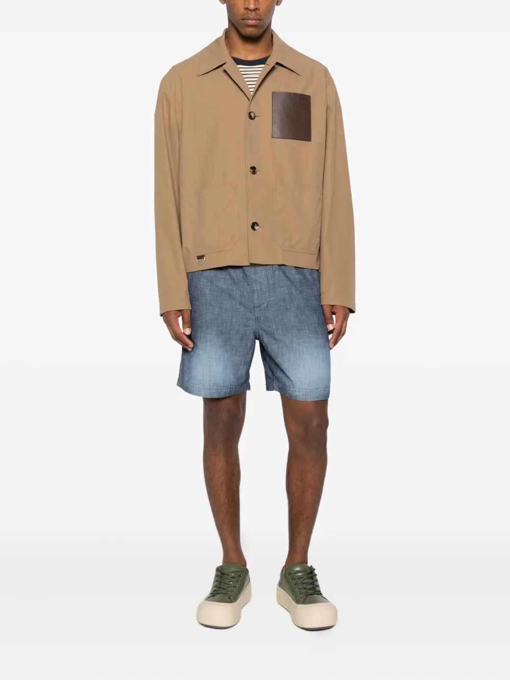LOEWE Katoenen jack met Anagram-reliëf Bruin