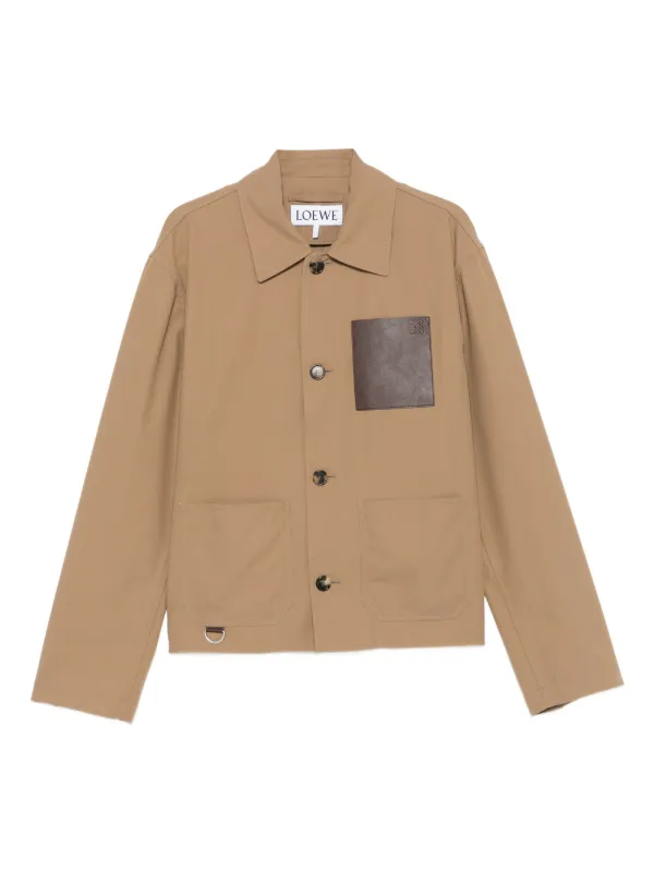 LOEWE ロエベ アナグラムロゴ コットンポロシャツ Lサイズ ダークブラウン LOEWE ロエベ アナグラムロゴ コットンポロシャツ Lサイズ ダーク