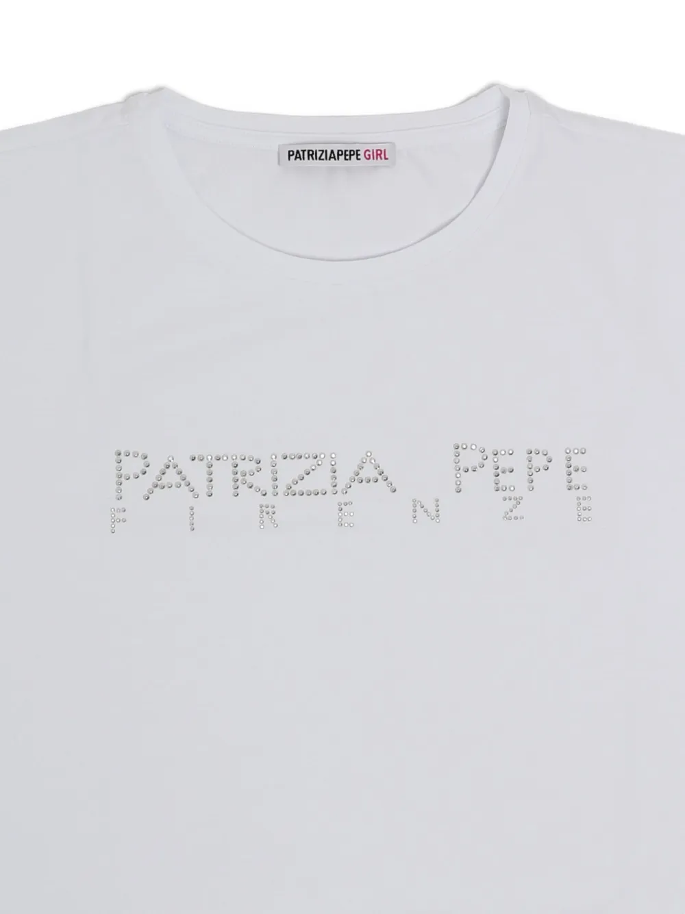 Patrizia Pepe logo-studded T-shirt Wit