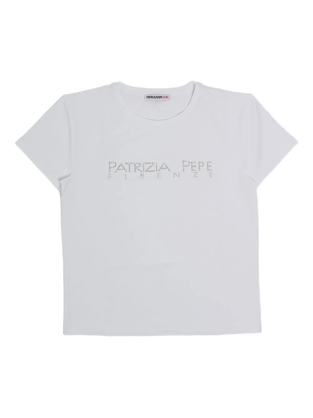 Patrizia Pepe logo-studded T-shirt Wit