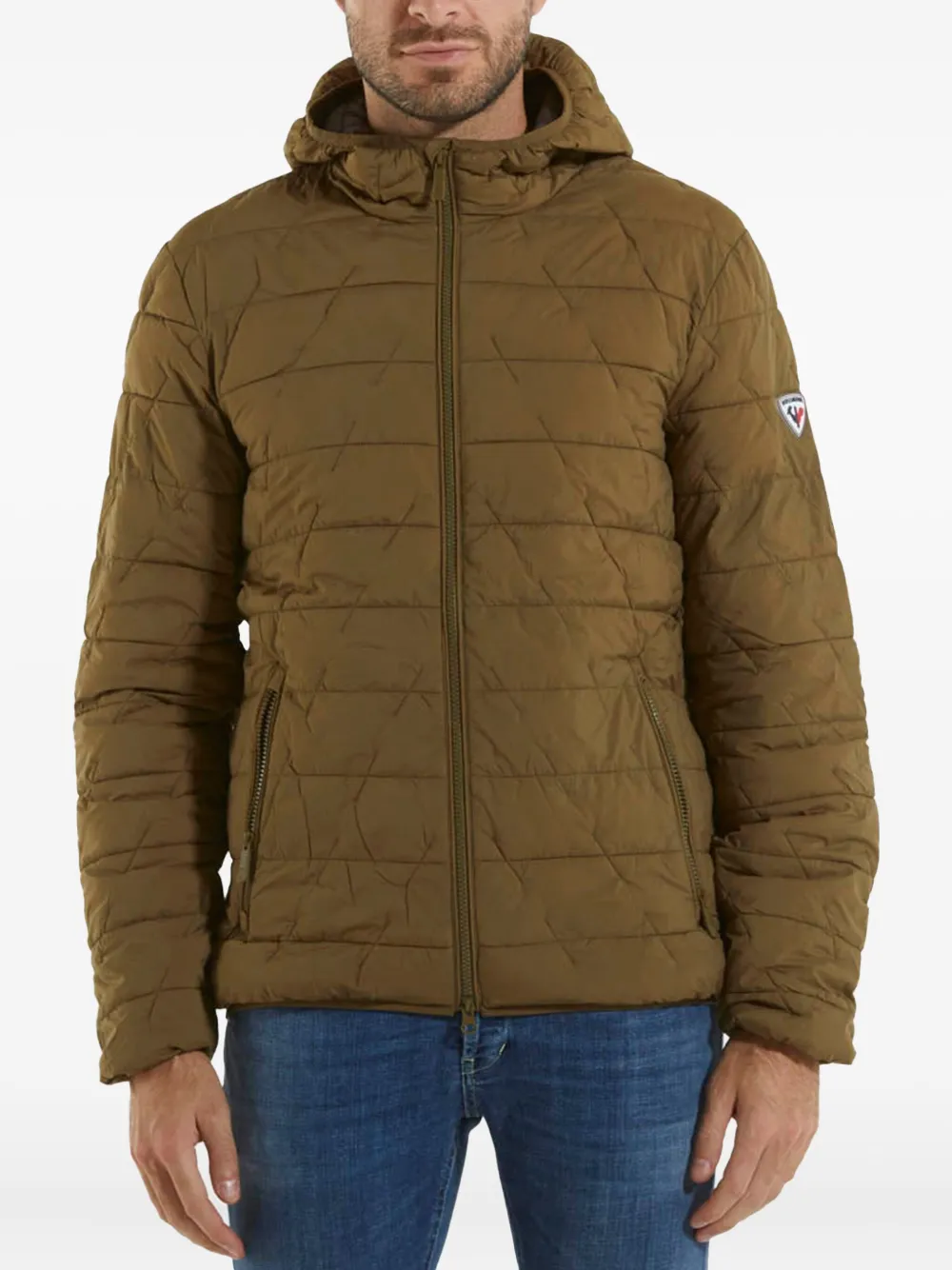 Rossignol quilted hooded jacket Groen