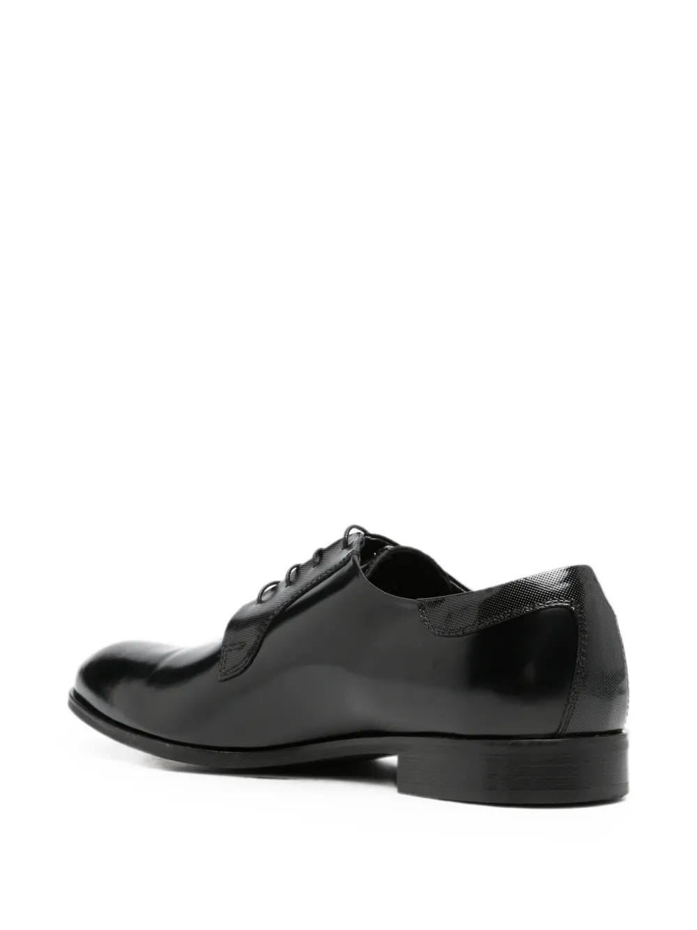 Carlo Pignatelli Derby veterschoenen met textuur vlak Zwart