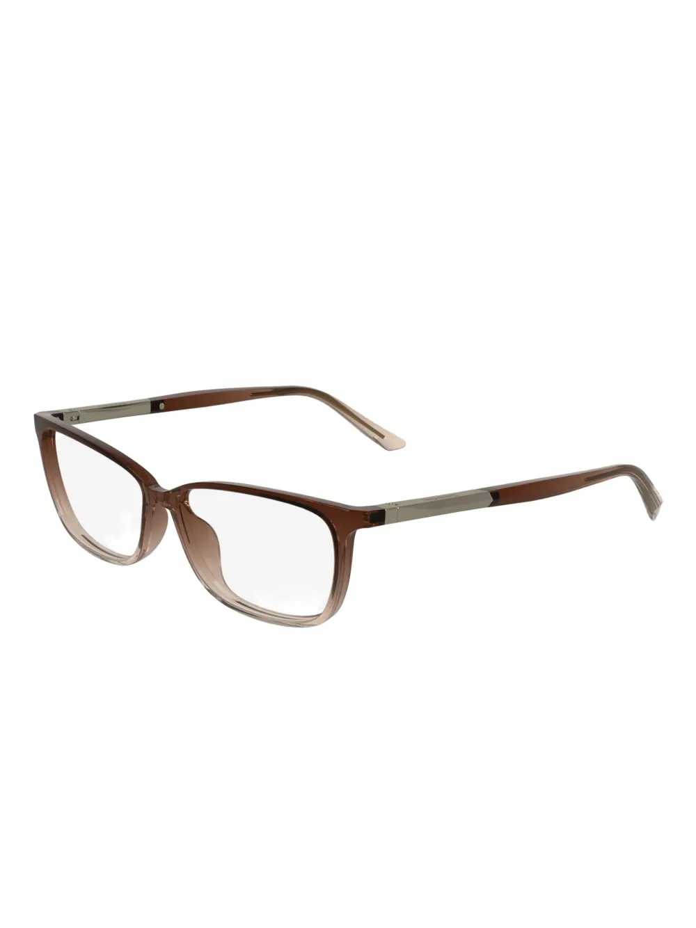 Calvin Klein Bril met rechthoekig montuur Bruin