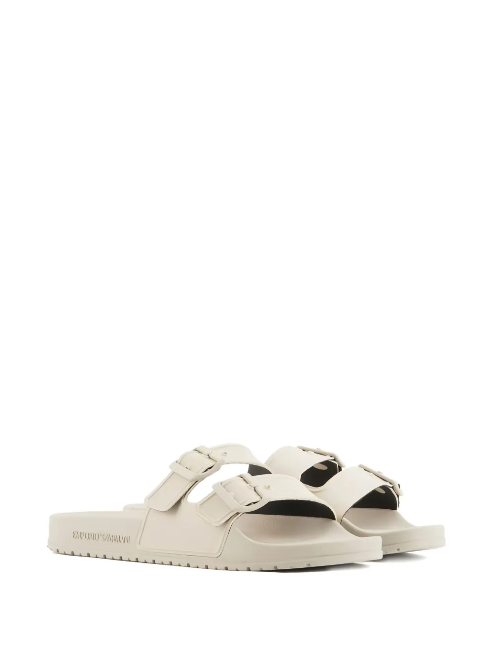Emporio Armani double buckle slides | Image 2