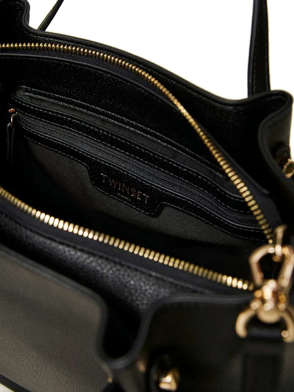TWINSET Shopper met rits Zwart