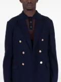 Daniele Alessandrini double-breasted gold-button blazer - Blue