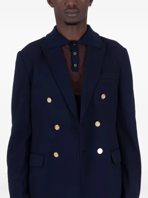 Daniele Alessandrini double-breasted gold-button blazer