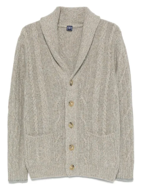 Fedeli cable-knit shawl-collar cardigan