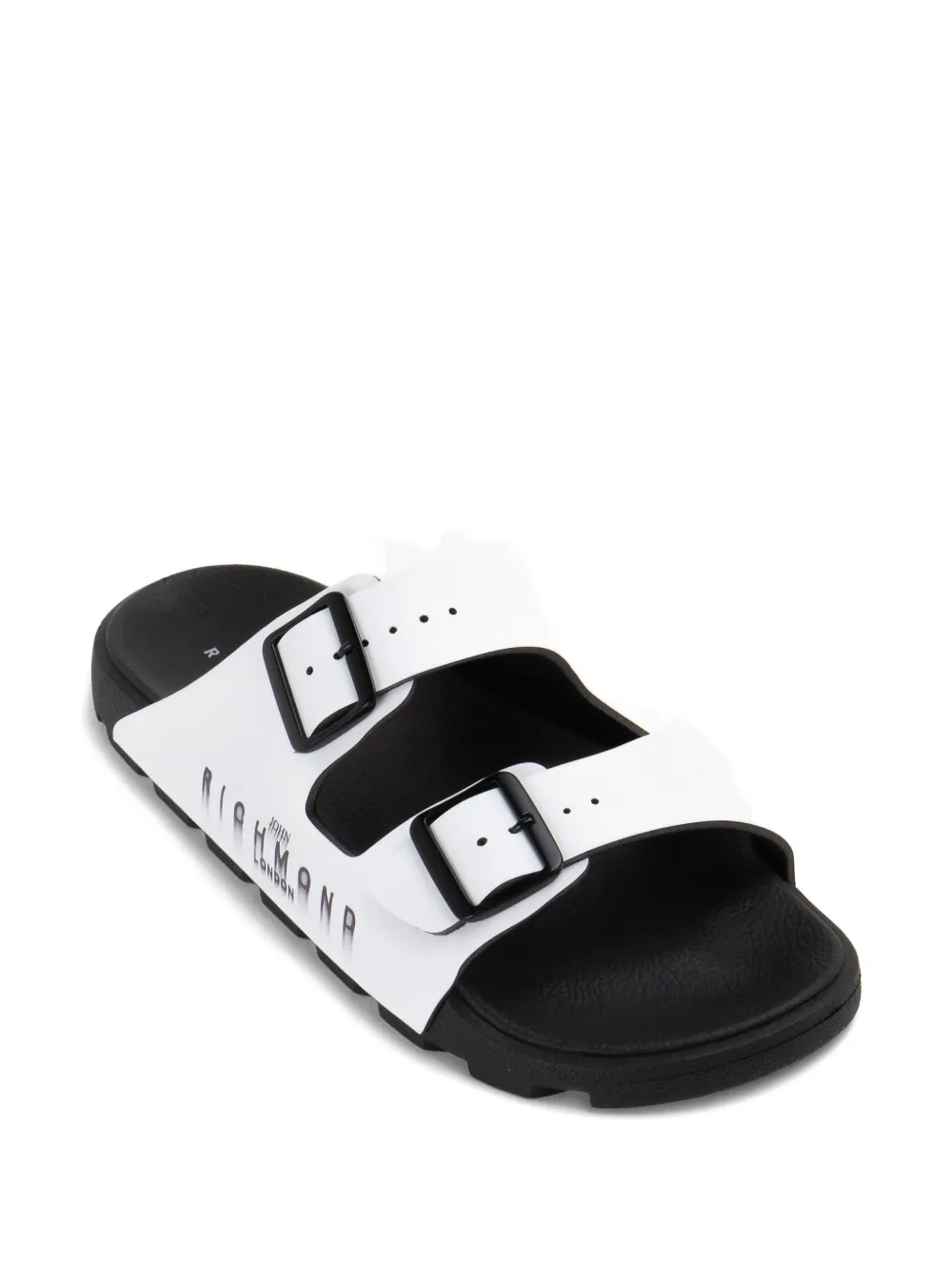 John Richmond double-buckle sandals - Wit