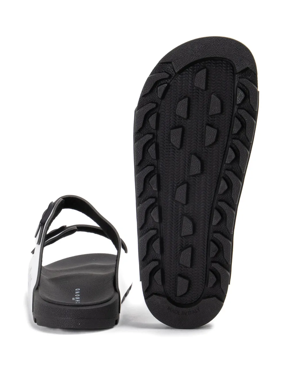 John Richmond double-buckle sandals White