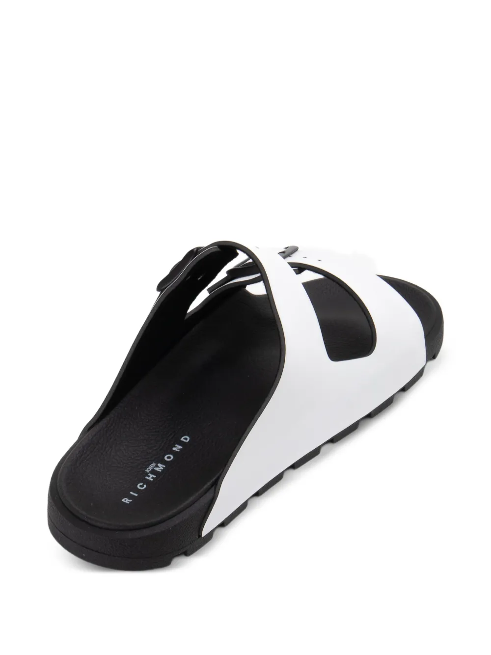 John Richmond double-buckle sandals White