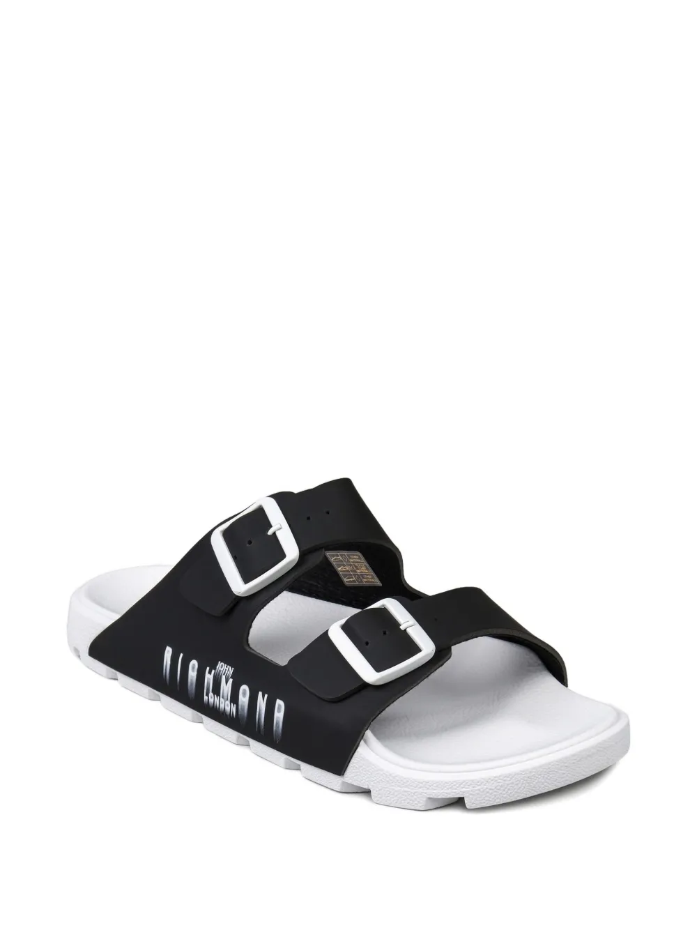 John Richmond double-buckle sandals Black