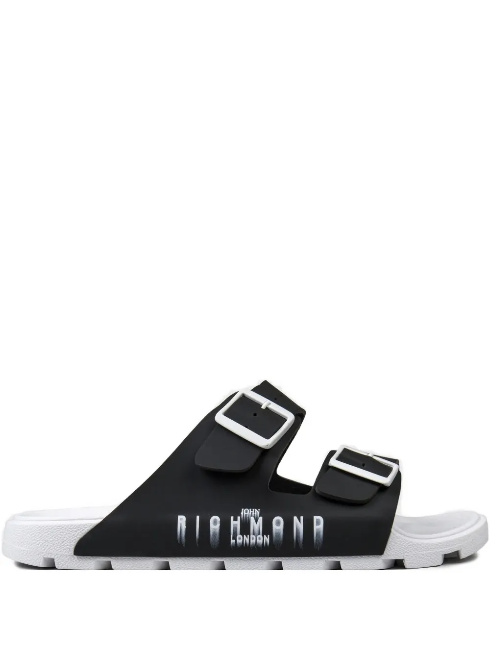 John Richmond double-buckle sandals Black