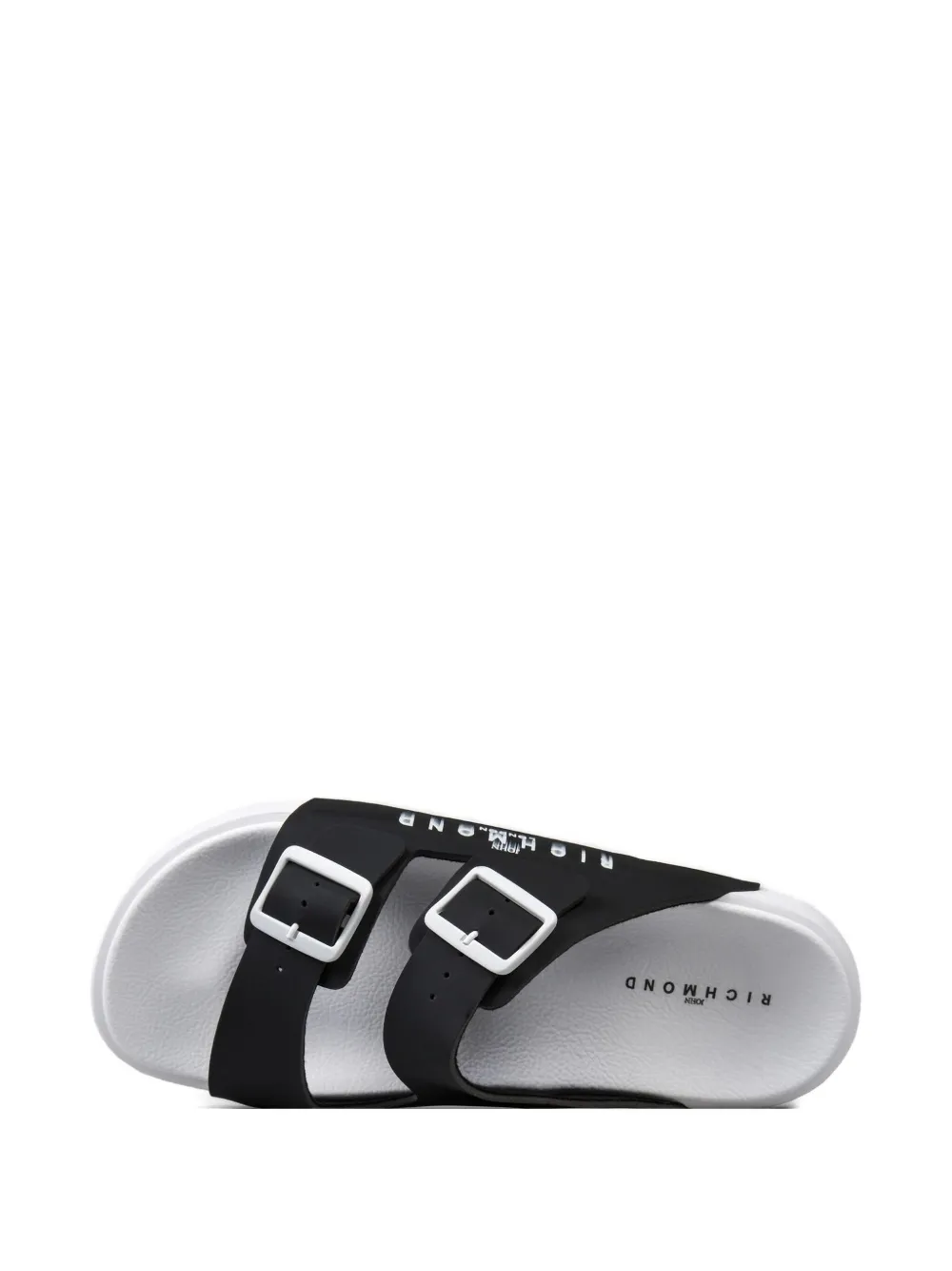 John Richmond double-buckle sandals Black