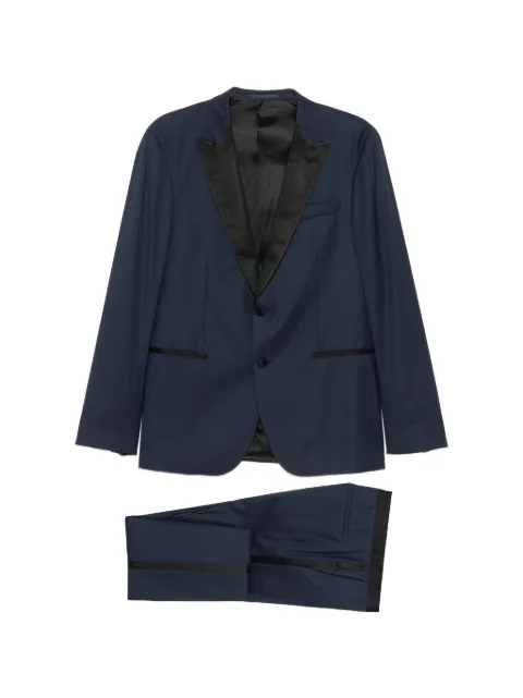BOSS Super 110 peak-lapel two-piece suit