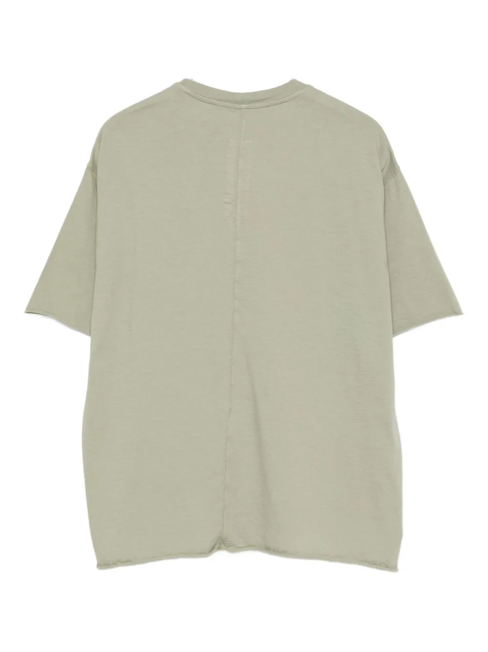 Rick Owens Kids raw-edge cotton T-shirt Groen