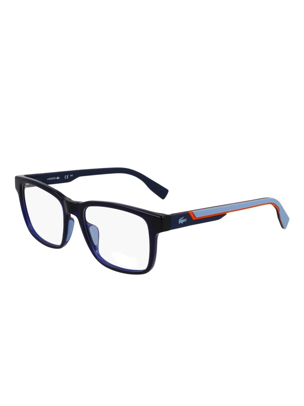 Lacoste Bril met rechthoekig montuur Blauw