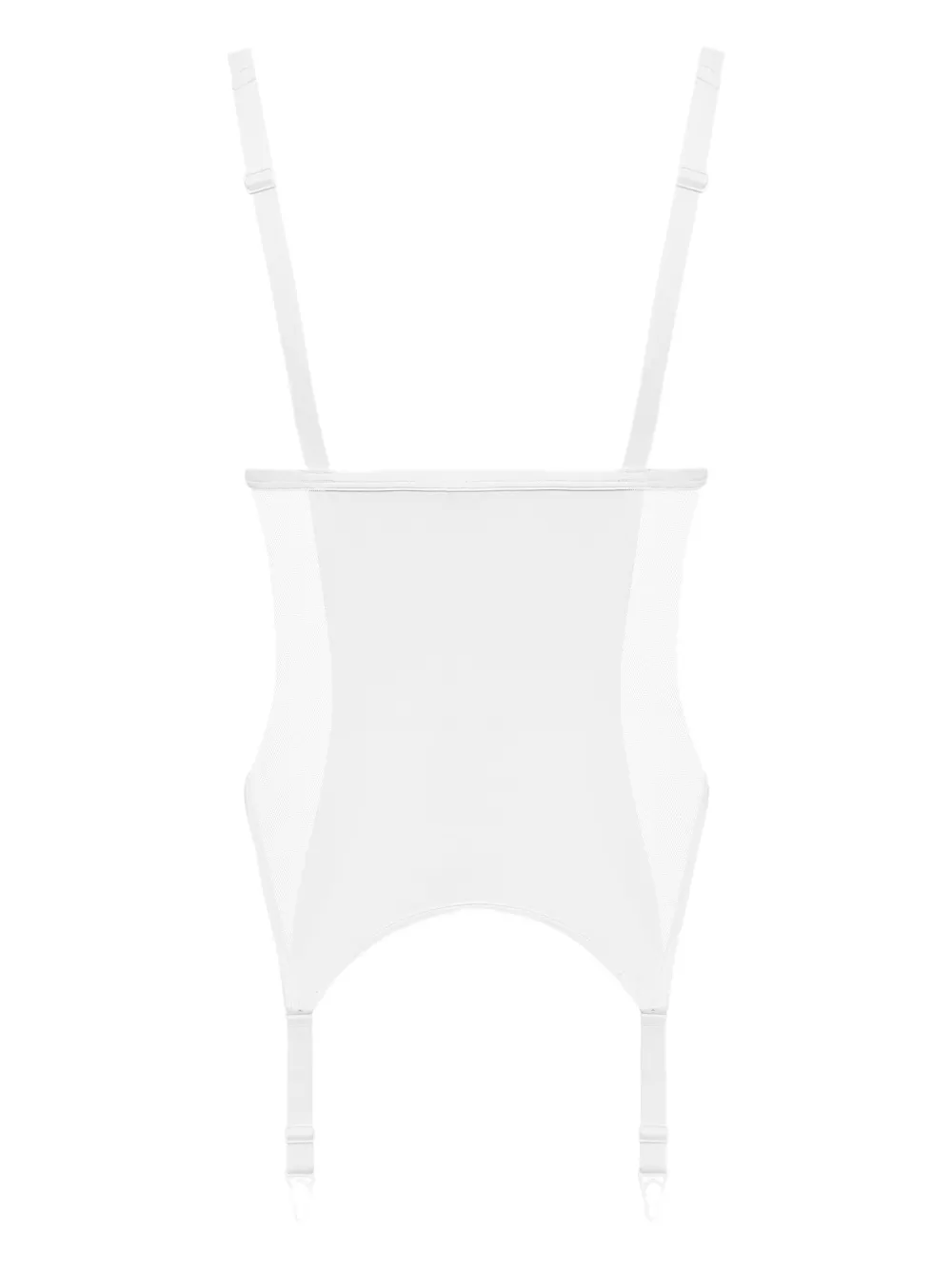 Maison Close Pure Tentation body met jarretelgordel Wit