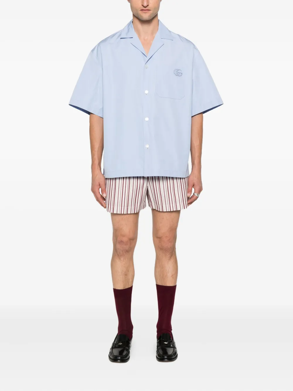 Gucci Gestreepte shorts - Wit