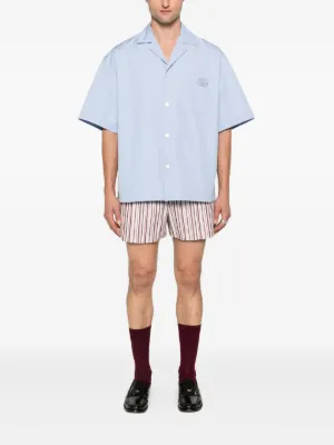 グッチ ブルー デラベ バミューダ ショーツ GG ジャカード SS25 24-25AW グッチ 軽量 GG ナイロン ジャカード ショーツ (GUCCI