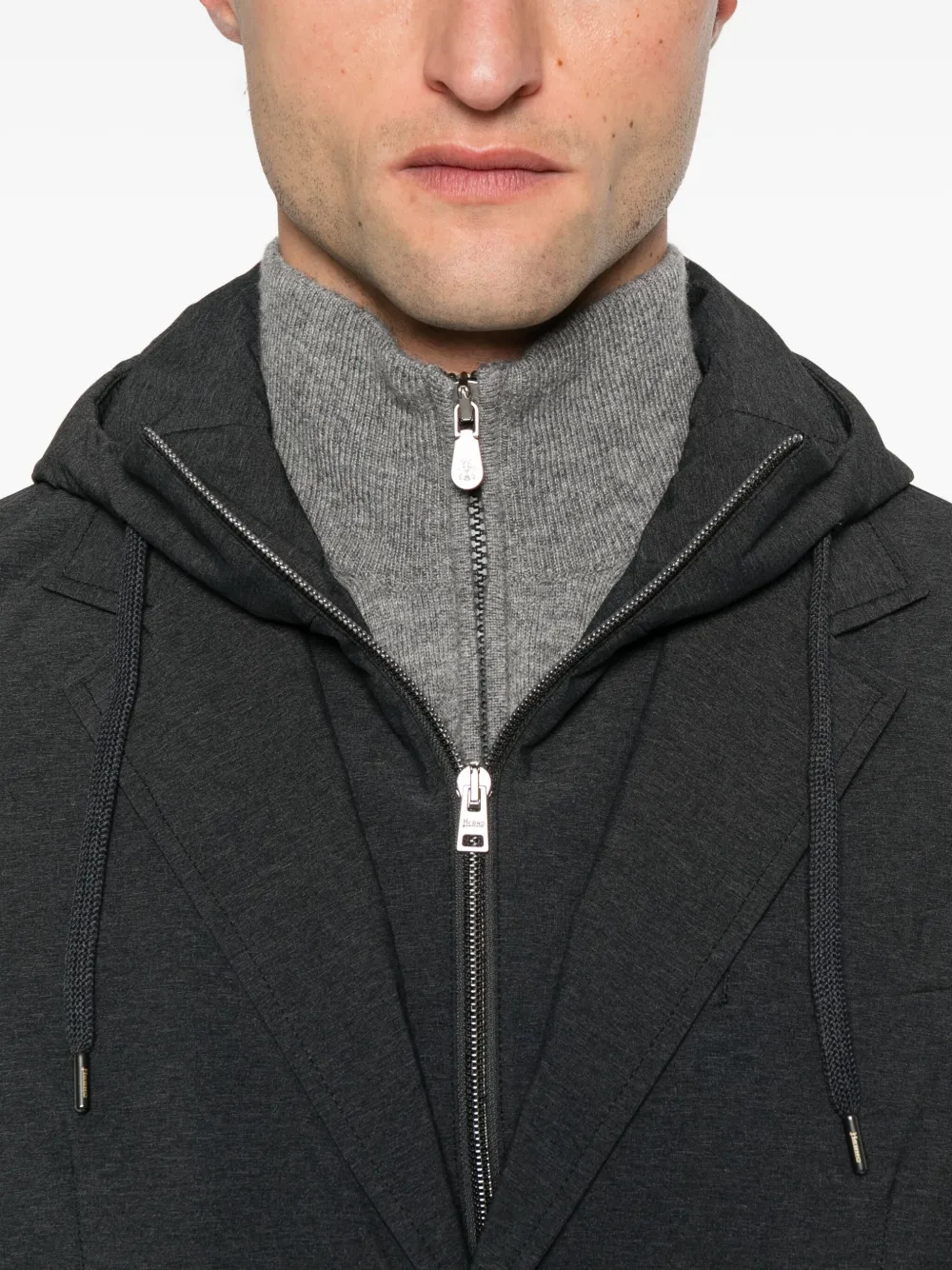 Herno Blazer met capuchon Grijs