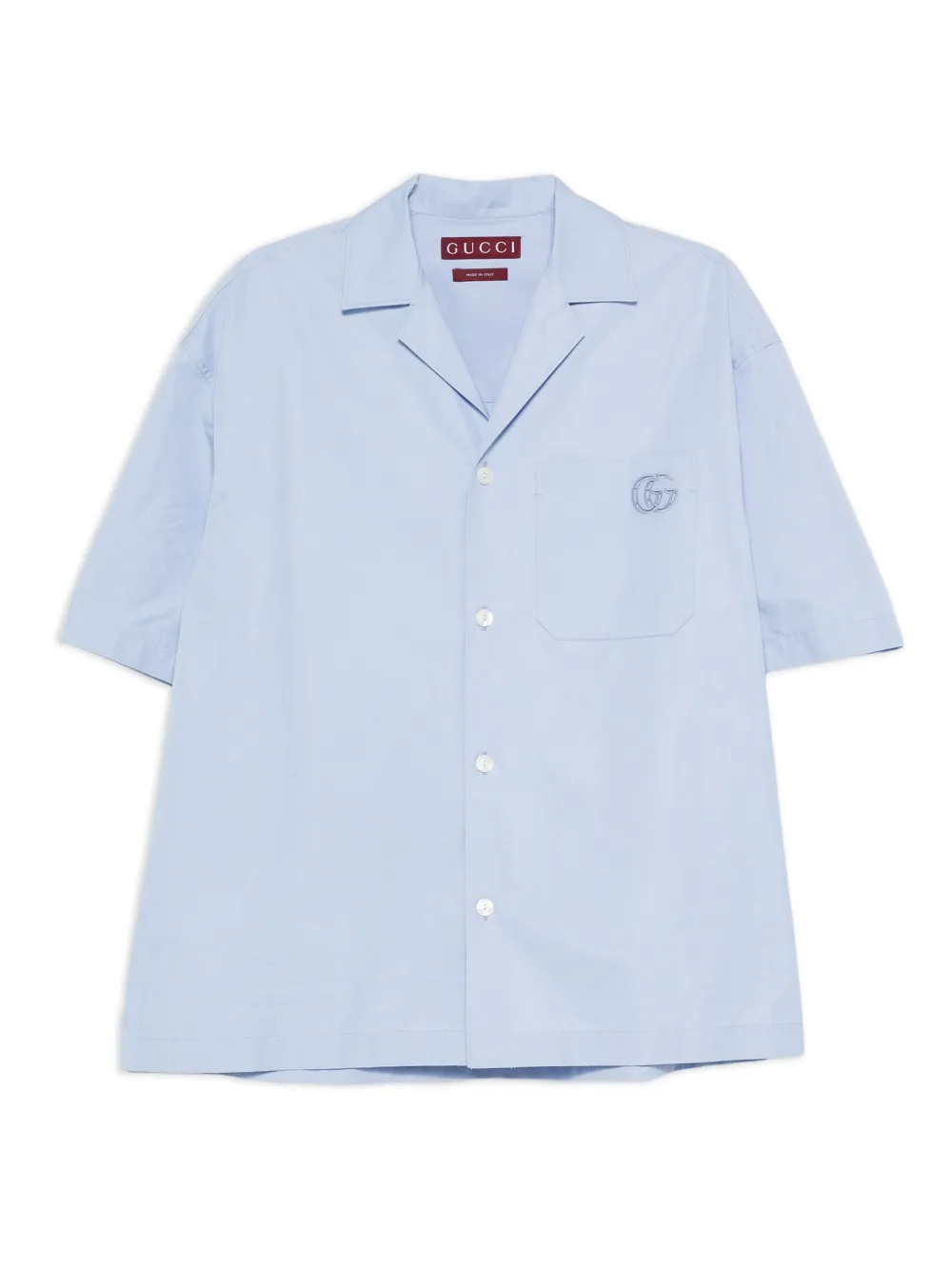 embroidered short-sleeve shirt