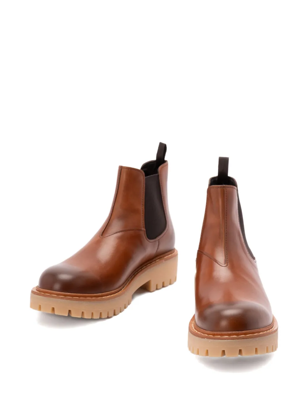 Prada Leren Chelsea laarzen Bruin