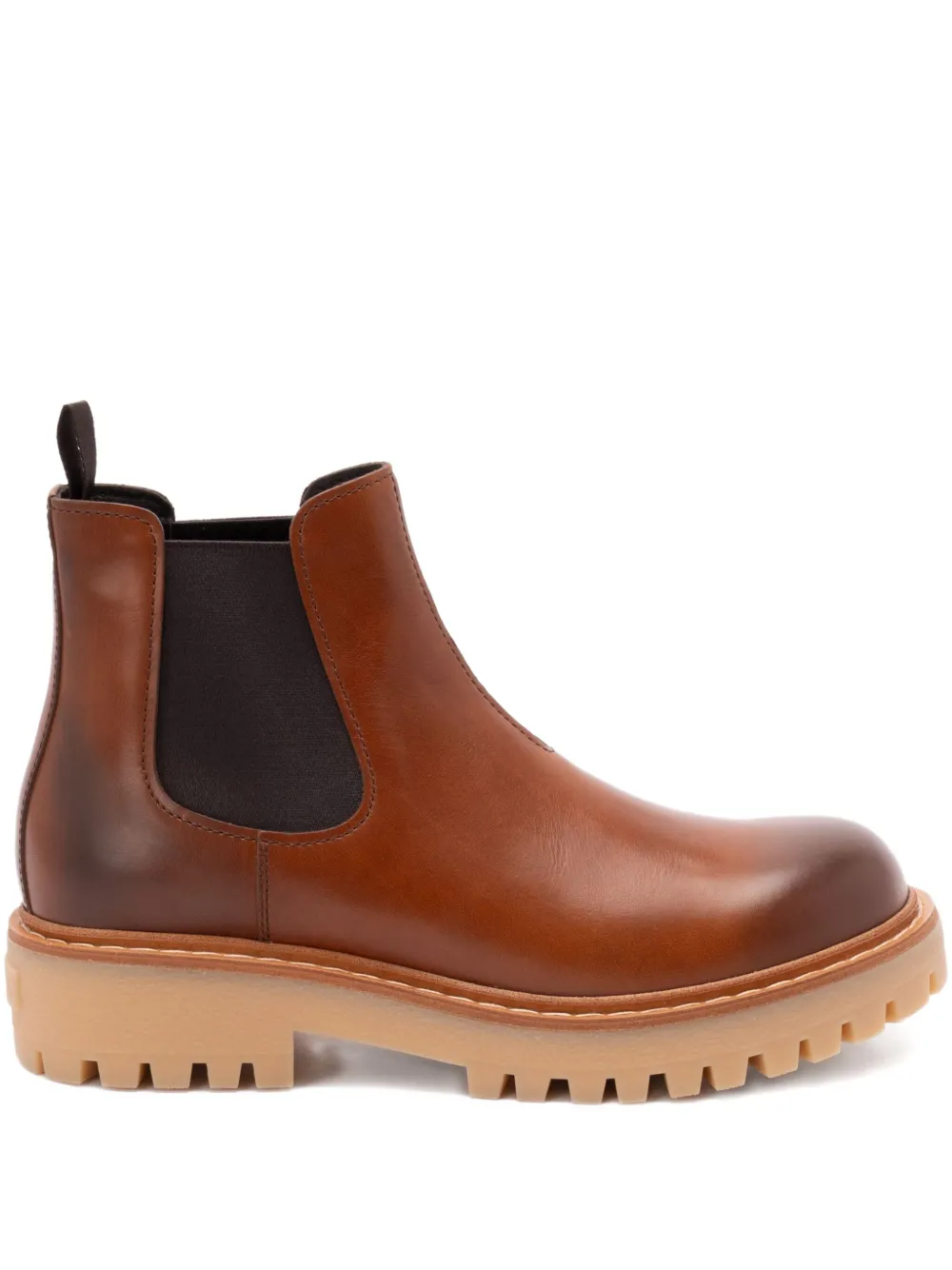 Prada Leren Chelsea laarzen Bruin