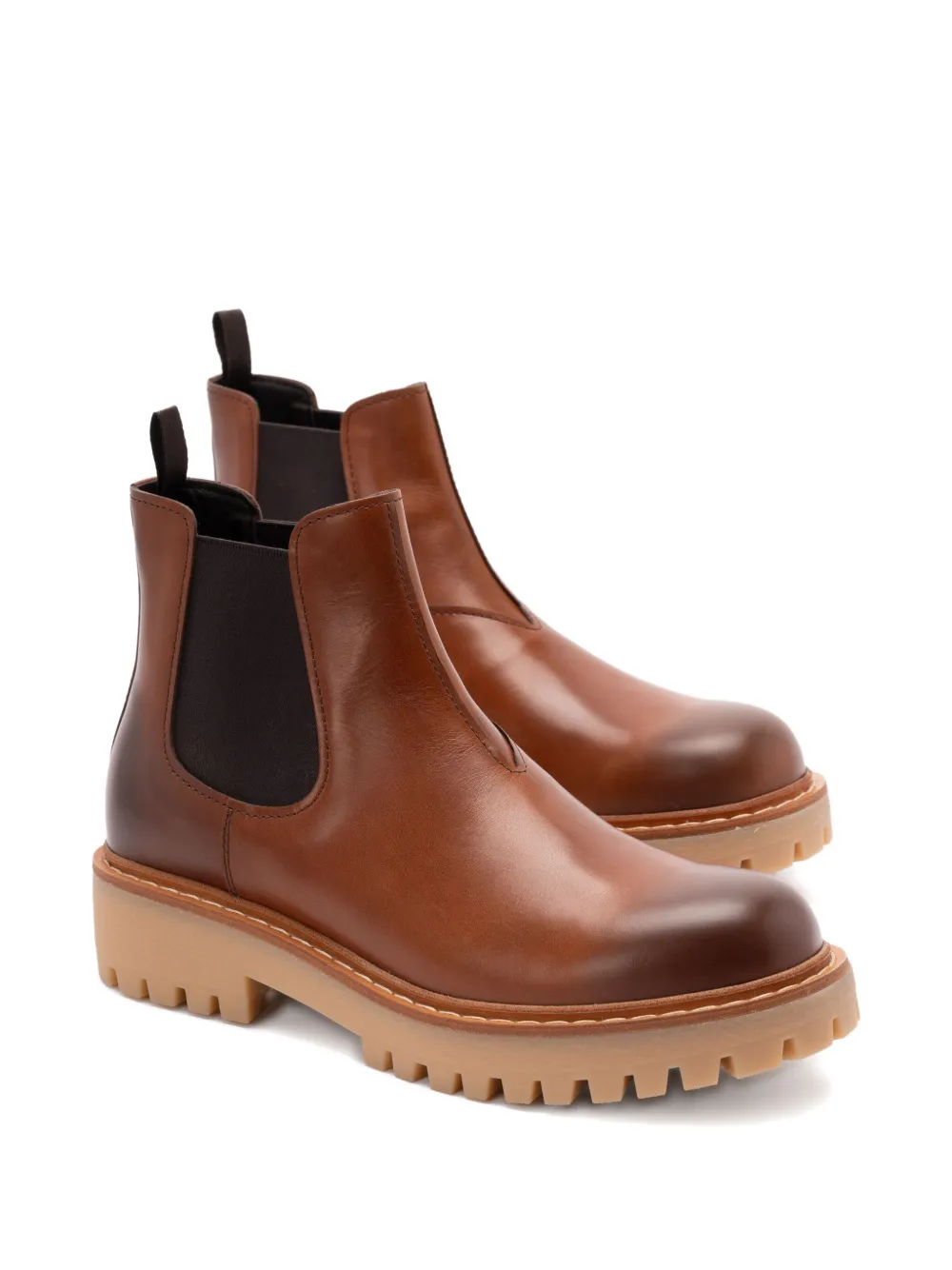 Prada Leren Chelsea laarzen Bruin