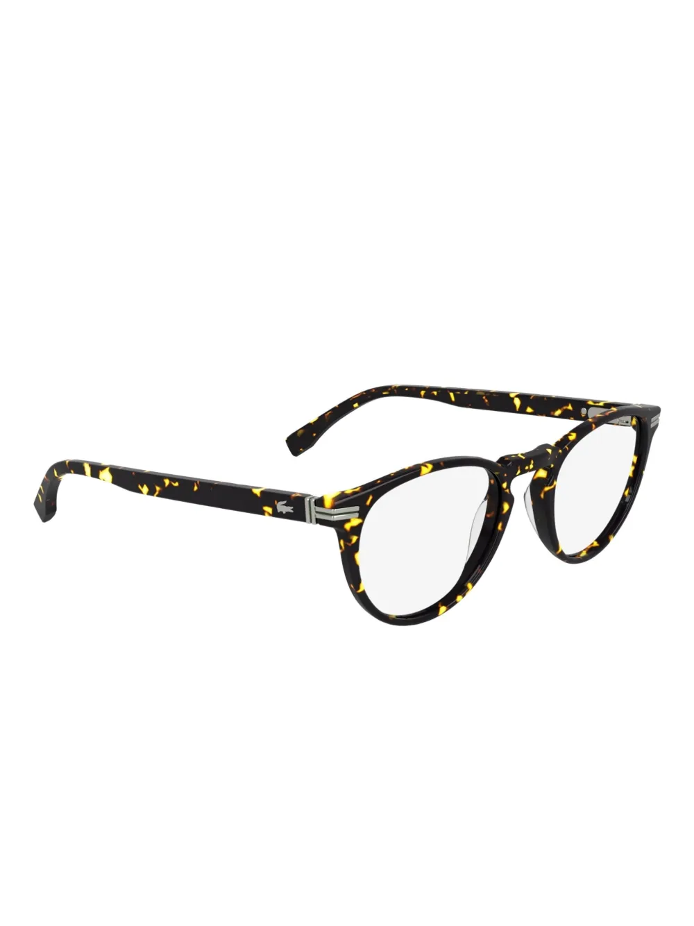 Lacoste tortoiseshell round-frame glasses | Image 2