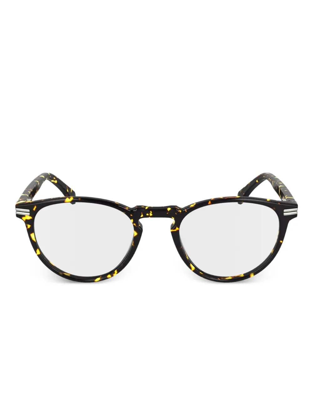 Lacoste tortoiseshell round-frame glasses | Brown | Image 1