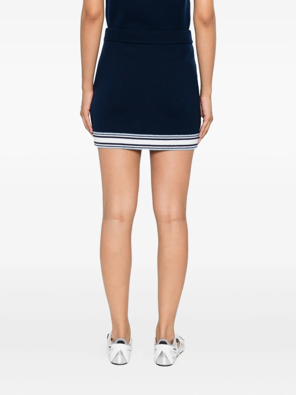 Casablanca striped tennis skirt Blauw