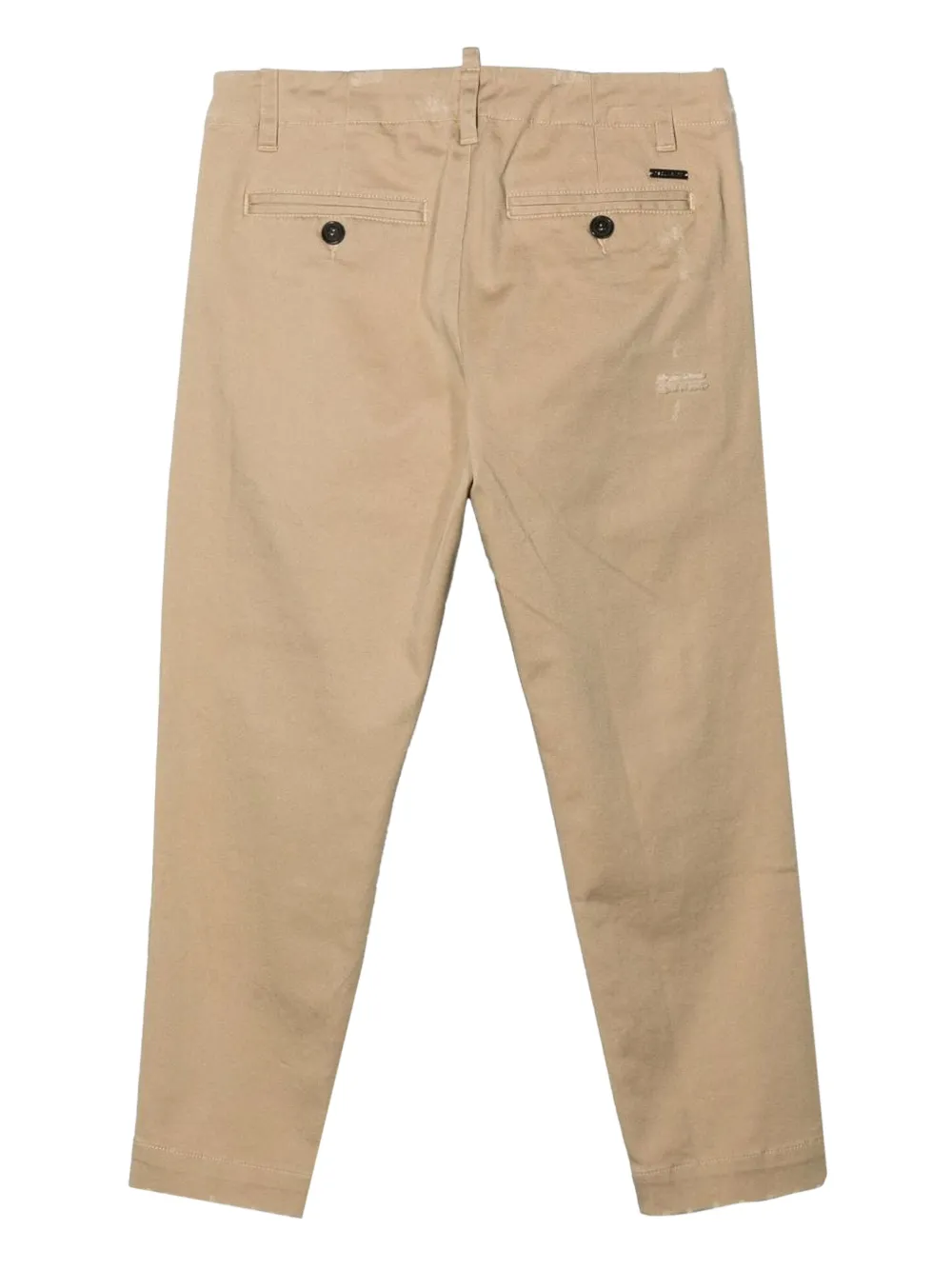 DSQUARED2 KIDS patchwork distressed smart trousers Beige