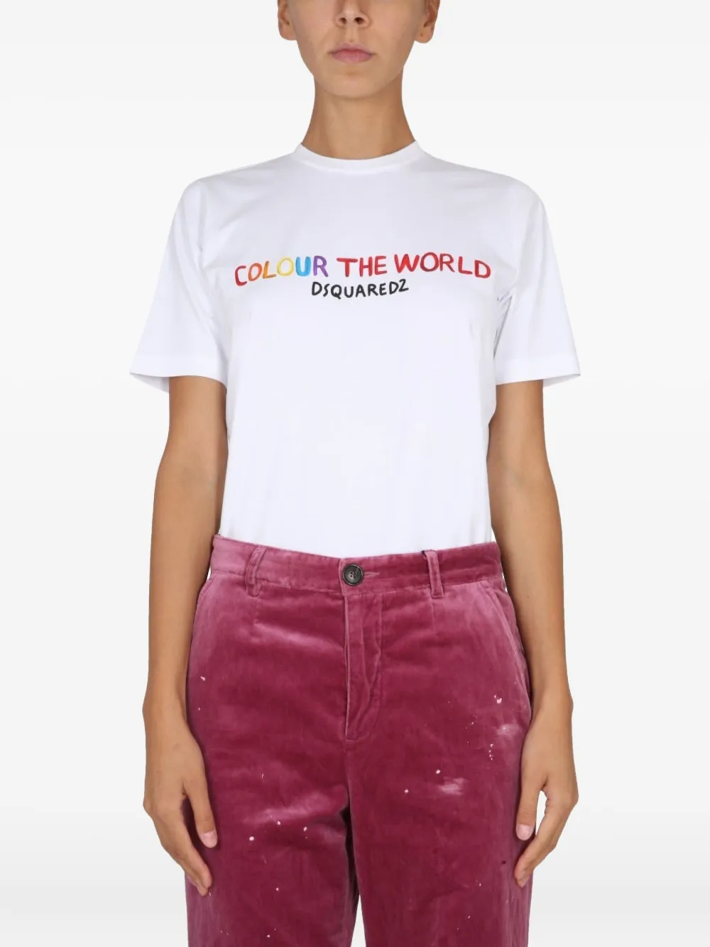 DSQUARED2 playera manga corta con estampado gráfico | blanco | Image 1