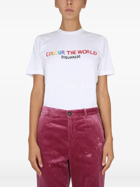 DSQUARED2 playera manga corta con estampado gráfico