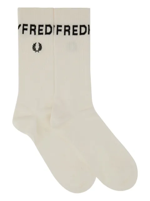 Fred Perry logo-embellishment socks