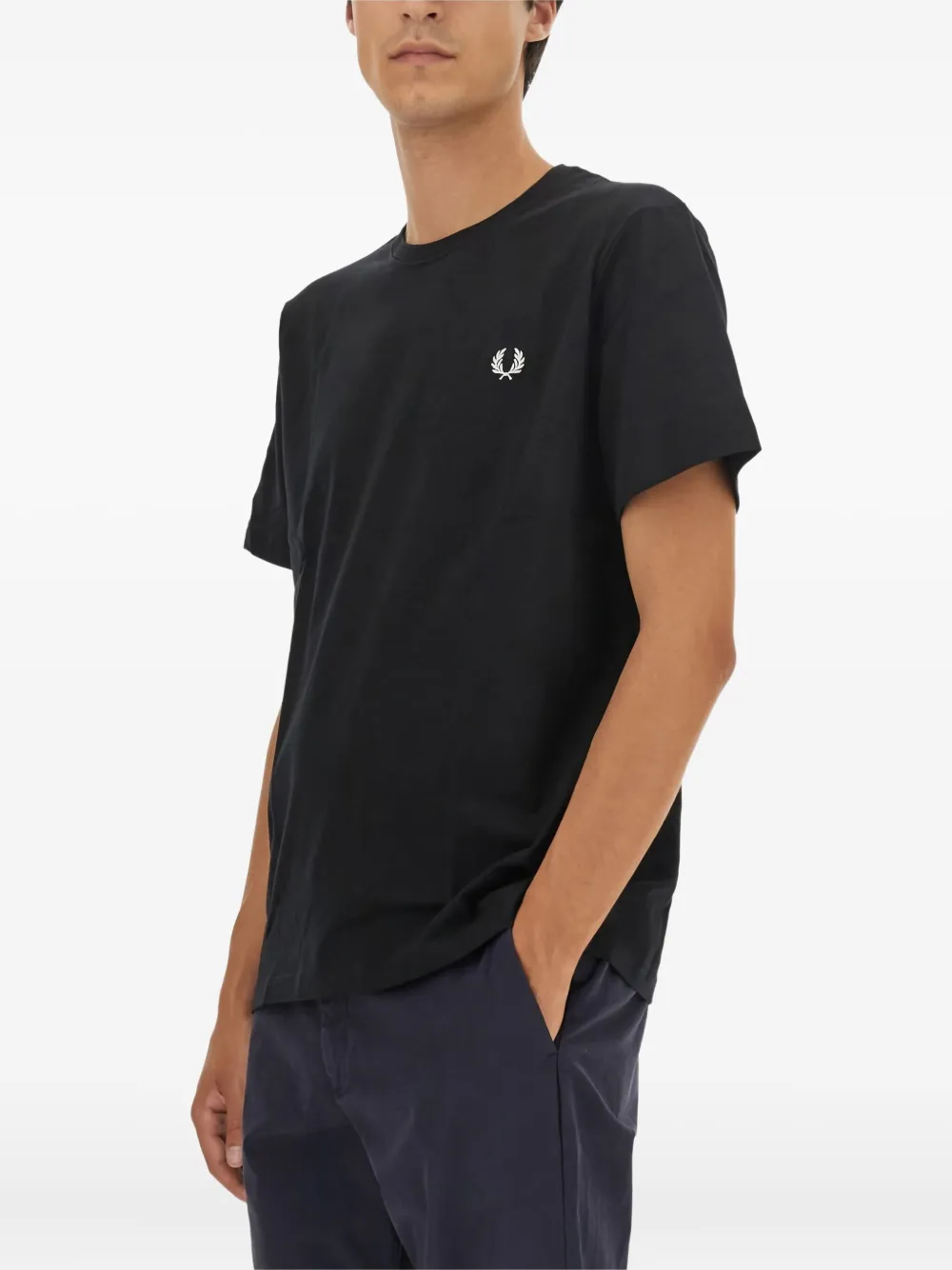 Fred Perry logo t-shirt - Zwart