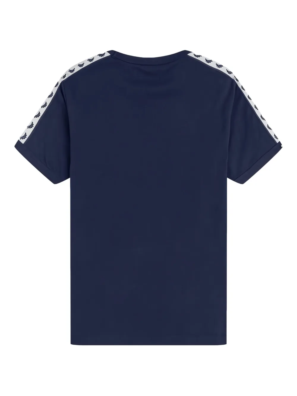 Fred Perry Kids tipped-sleeve cotton T-shirt Blauw