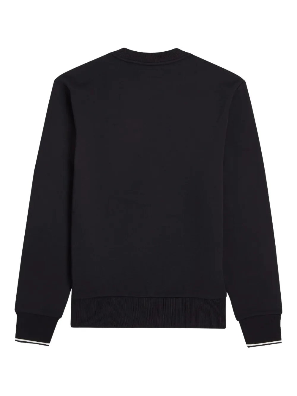 Fred Perry Logo-detail Cotton Sweatshirt In Black