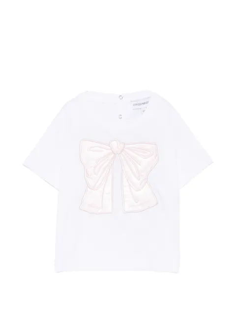 Emporio Armani Kids t-shirt à détail de nœud