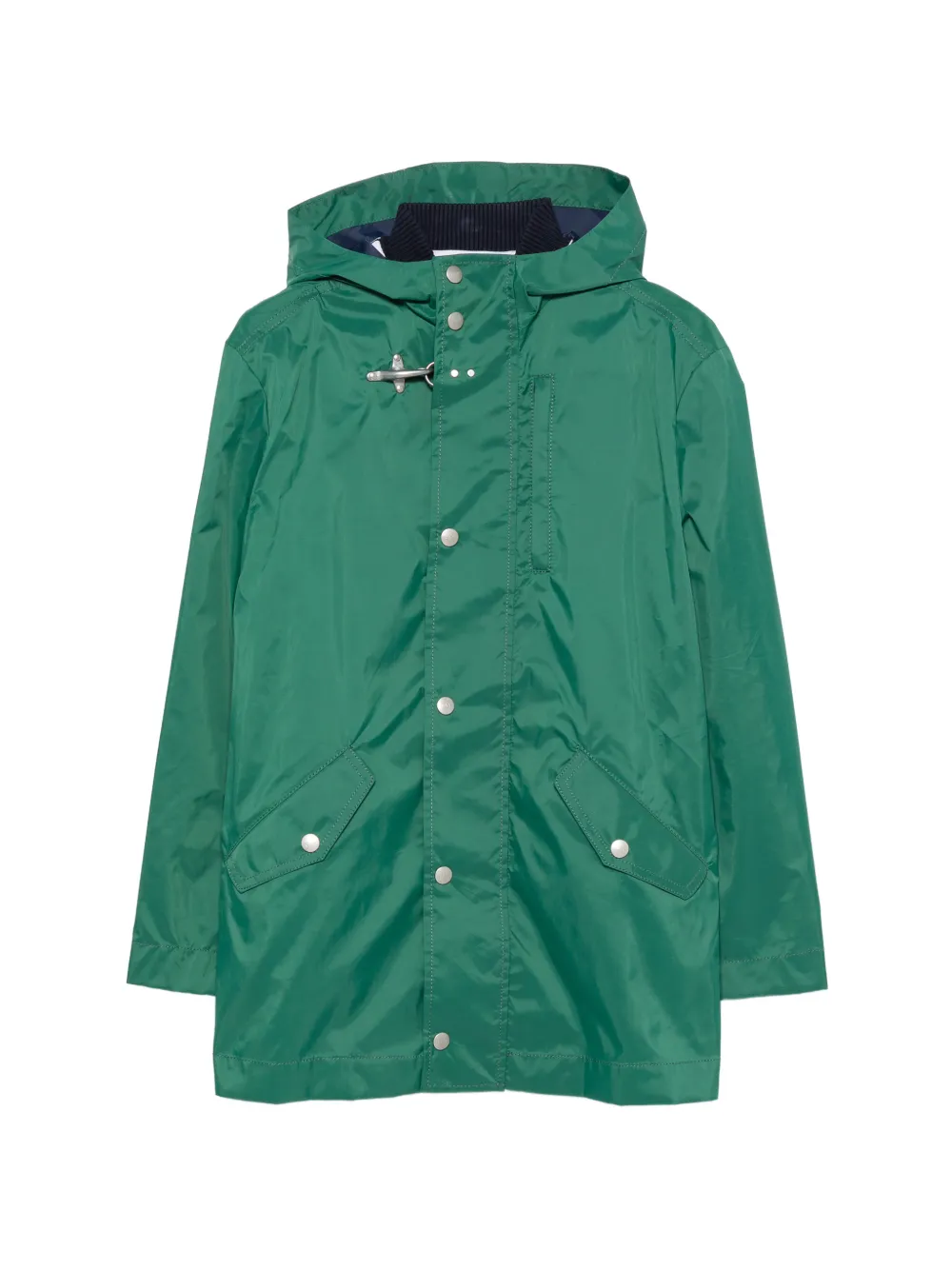 Fay Kids lobster-claw-fastening hooded jacket - Verde