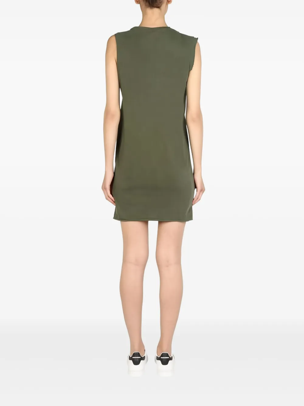 DSQUARED2 raw-cut sleeveless mini dress - Groen