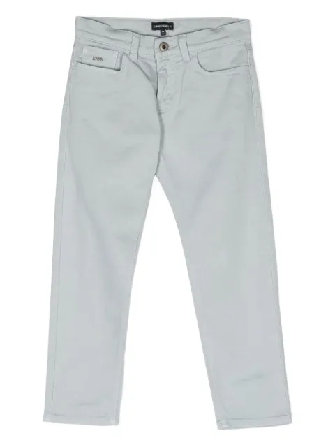 Emporio Armani Kids eagle-logo denim jeans