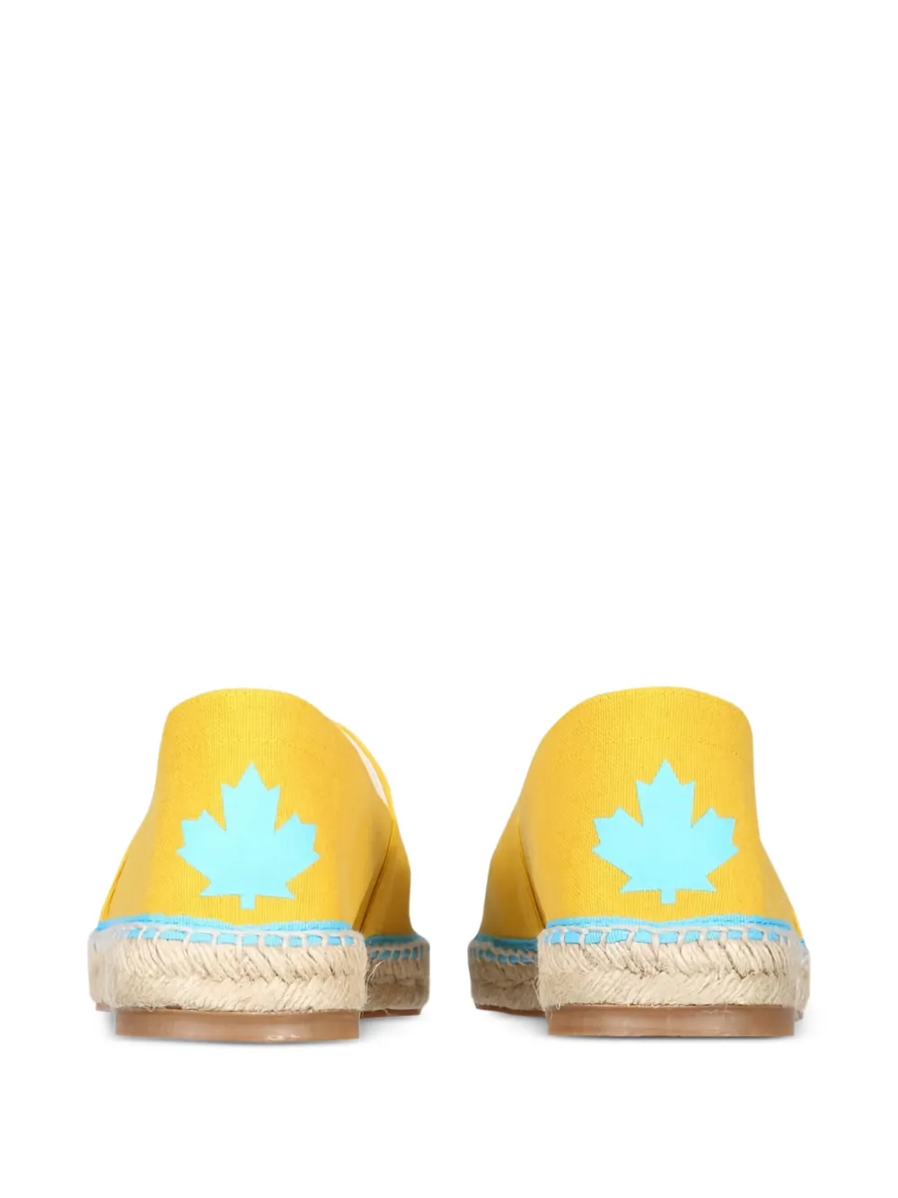 DSQUARED2 Espadrilles met logo Geel