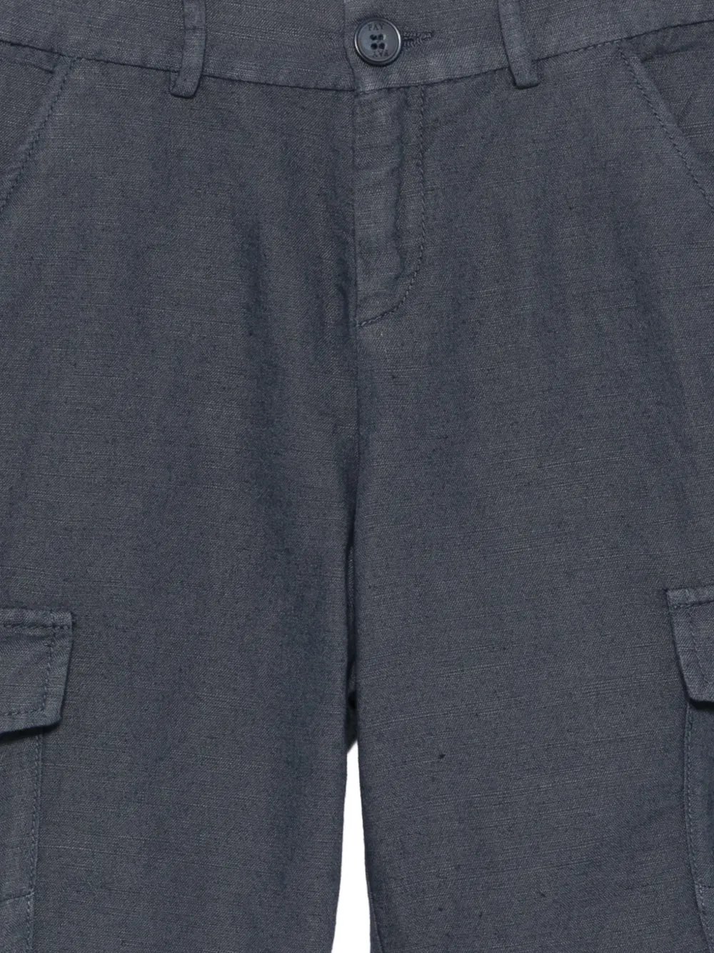 Fay Kids Cargo shorts met riemlussen Blauw