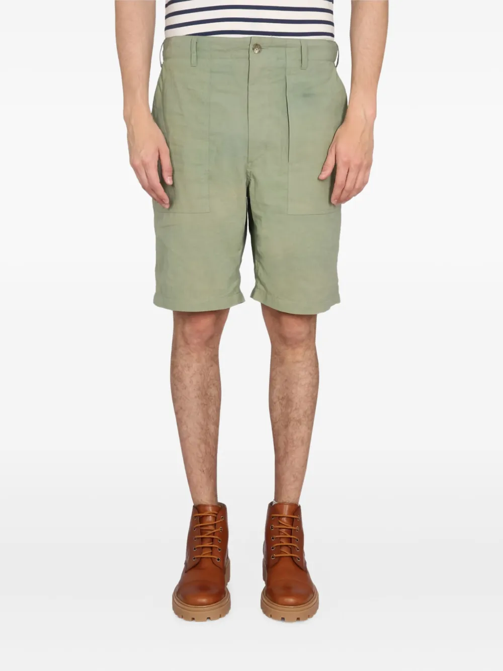 Engineered Garments cotton shorts | Green | Image 1