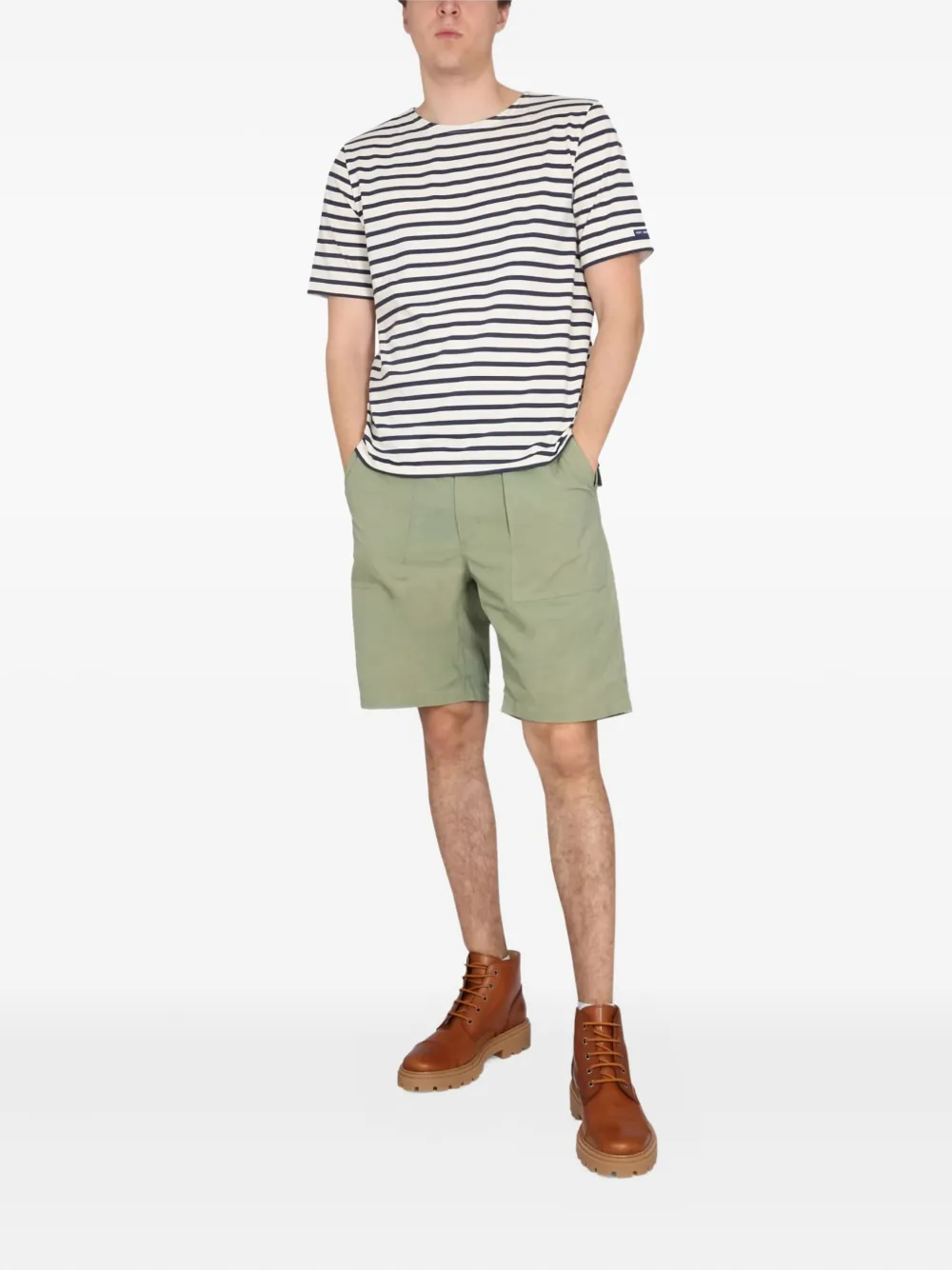 Engineered Garments cotton shorts - Groen