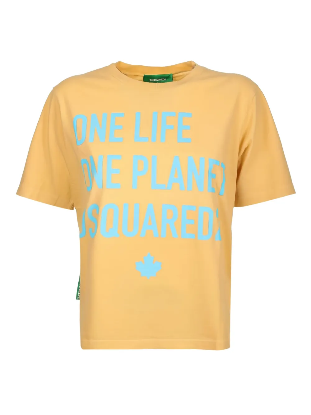 DSQUARED2 maple-leaf graphic T-shirt | Yellow | Image 1