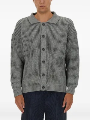 Stüssy ribbed-knit zip-up Cardigan | Neutrals | FARFETCH ZA