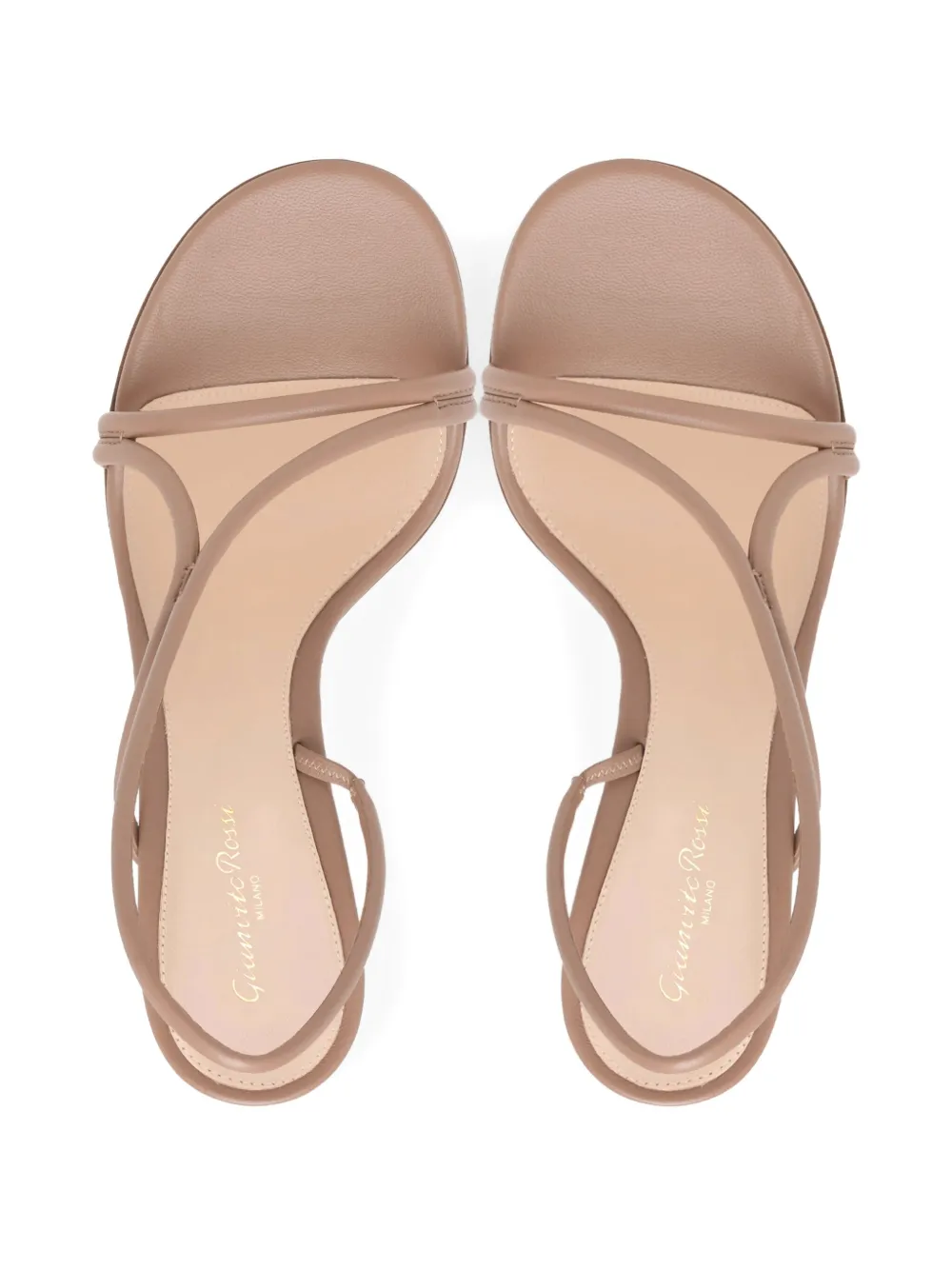 Gianvito Rossi Ellis slingback leather sandals Neutrals